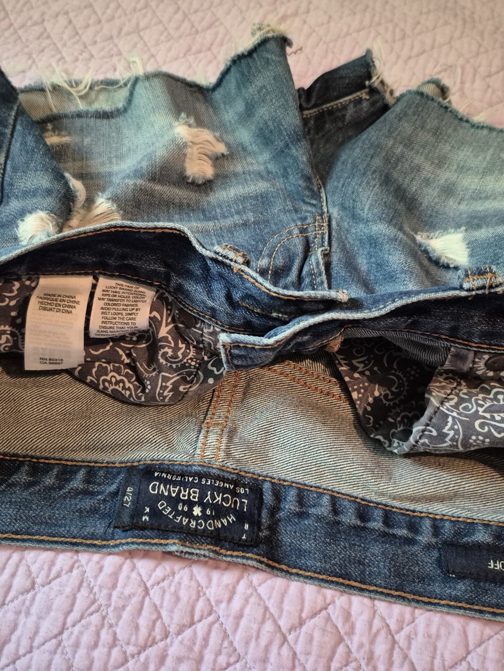 Womens Lucky Brand Mid-Rise Cutoff Shorts Size 4 - Picture 4 of 5